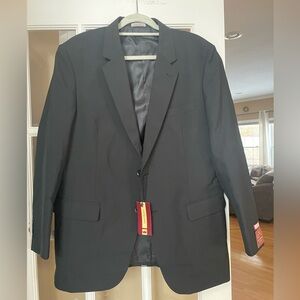 Louis Martin Poly/Wool Black Suit Jacket-42R-NWT